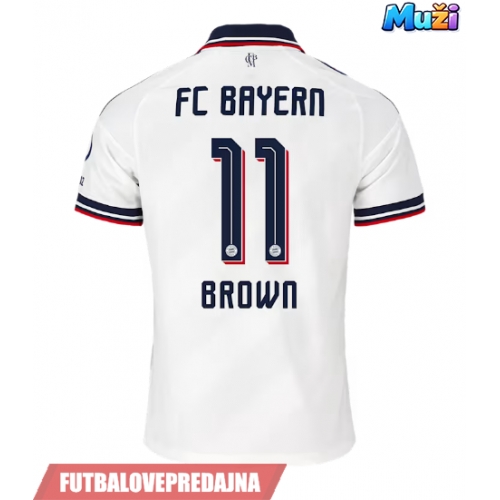 Lacne Muži Futbalové dres Bayern Munich Nathaniel Brown #11 2026-27 Krátky Rukáv - Preč